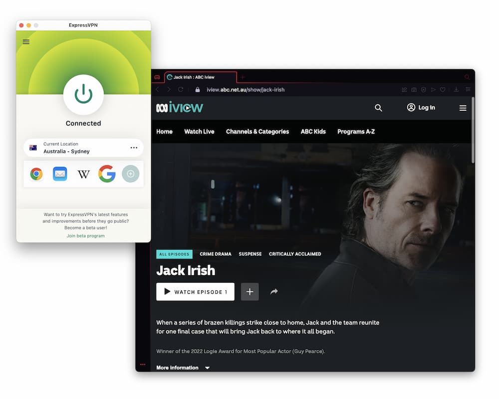 ExpressVPN Streaming ABC iView