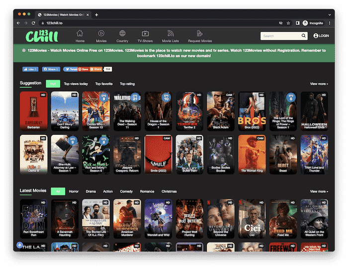 123Chill Free Movie Streaming Site