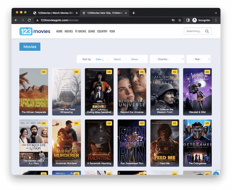 123Movies Illegal Free Movie Streaming Site