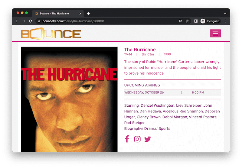 Bounce TV Free Movie Streaming Site