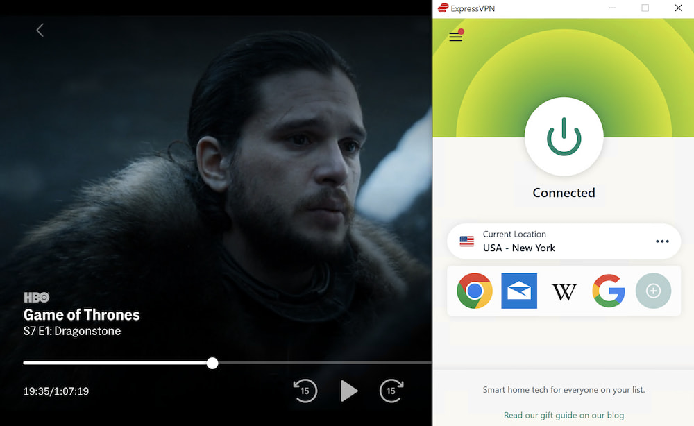 Streaming HBO Max menggunakan ExpressVPN