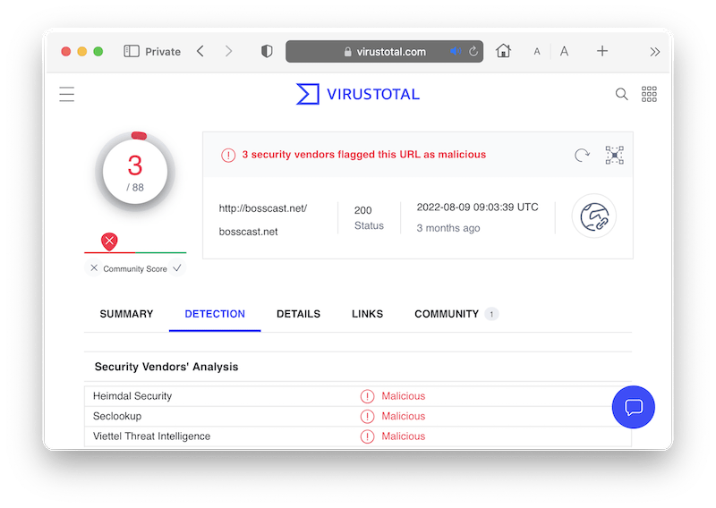 Escaneando páginas de streaming gratuitas de la NFL en busca de malware