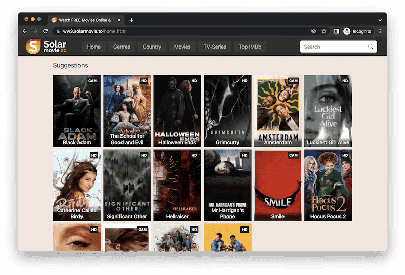 SolarMovie Free Movie Streaming Site