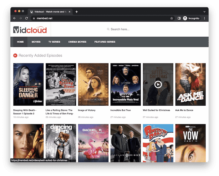 VidCloud Free Movie Streaming Sites