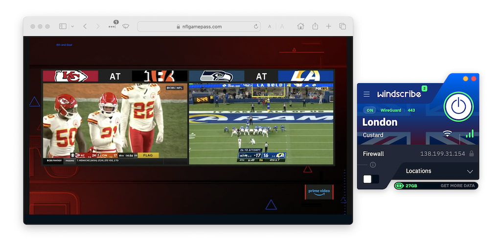 Best VPN to watch 2023 NFL season with a Game Pass online