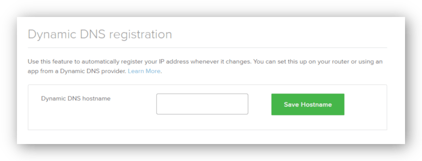 ExpressVPN's dynamic DNS registration