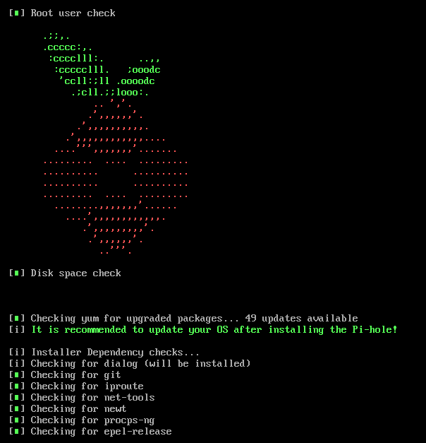 Setting up pi-hole