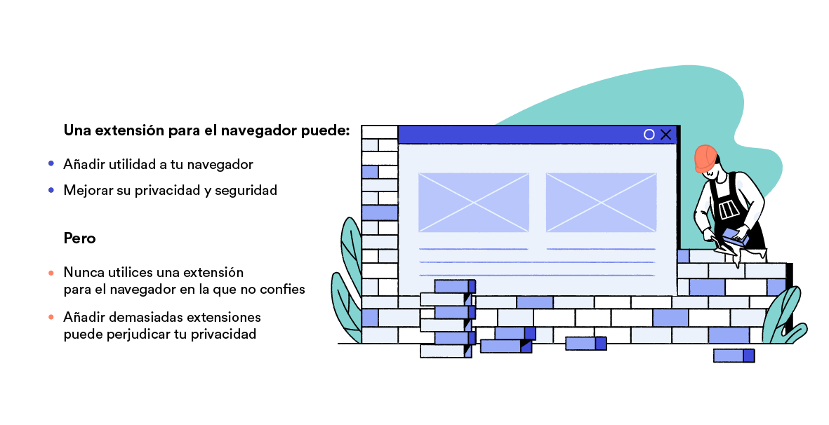 Ventajas e inconvenientes de las extensiones de navegador