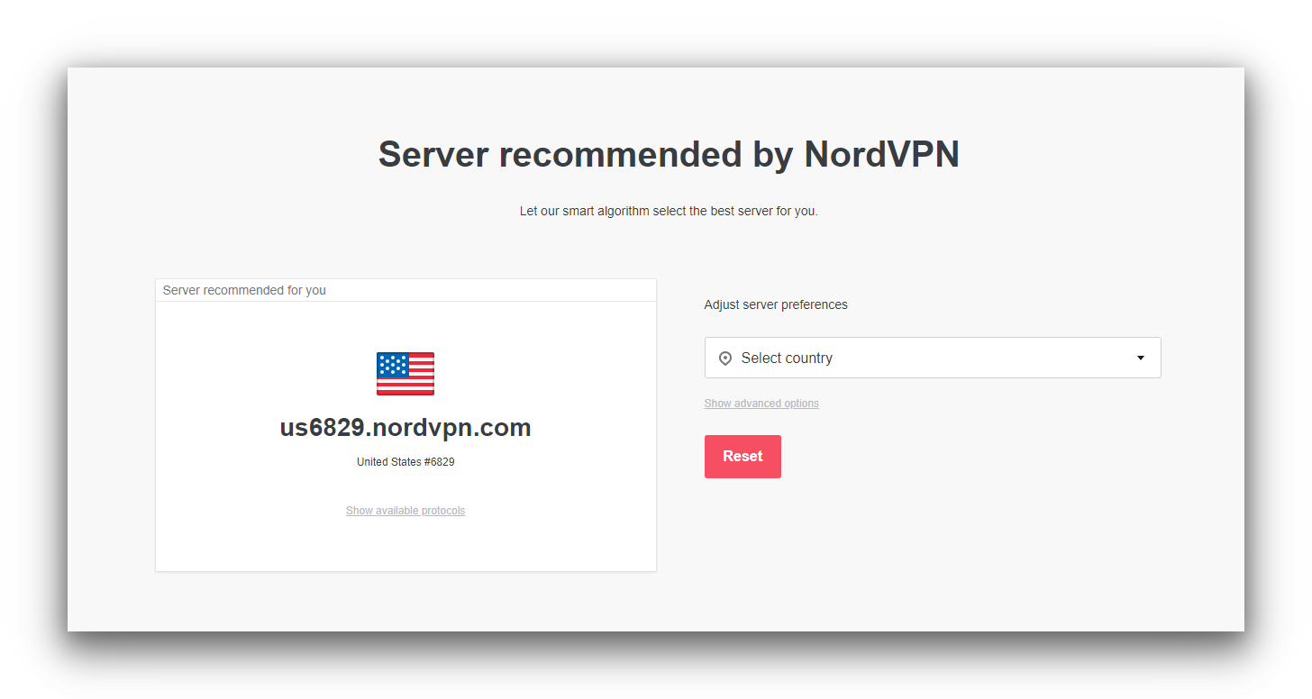 Archivos de configuración del servidor de Estados Unidos de NordVPN