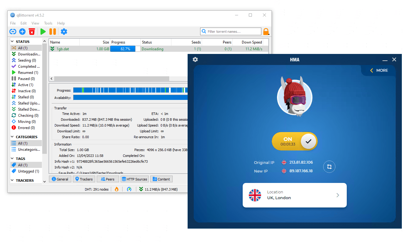 HMA VPN für Torrent unter Windows verwenden