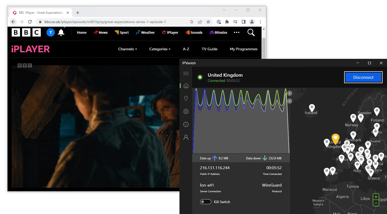 Desbloquear BBC iPlayer con ipvanish