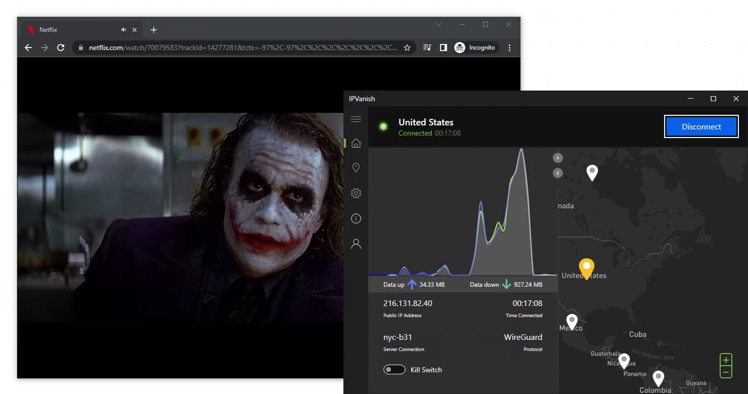 Odblokowywanie amerykańskiego Netflixa za pomocą IPVanish