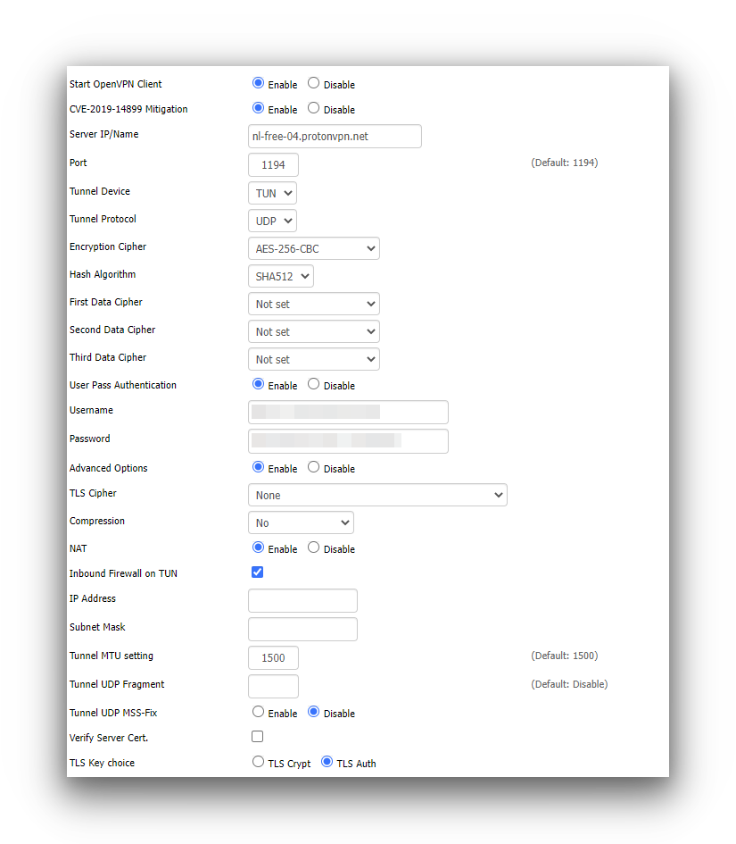 Configuring Proton VPN Free on a Linksys router