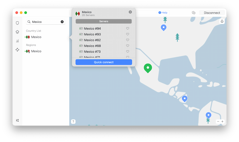 NordVPN Mexico Servers