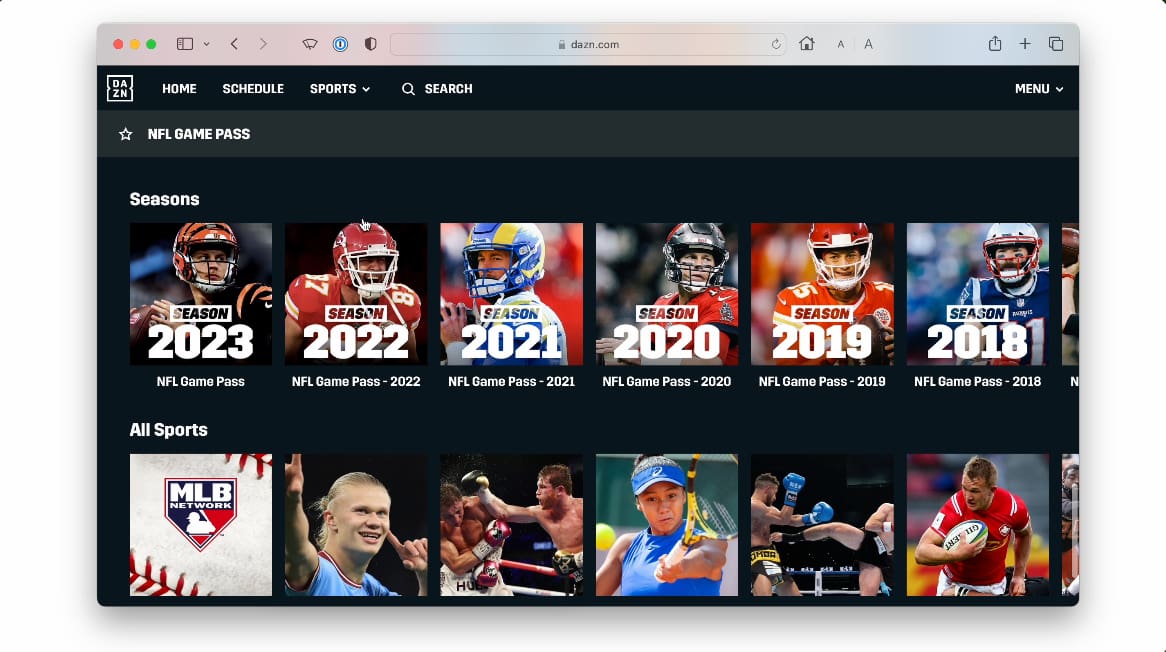 nfl game pass free account