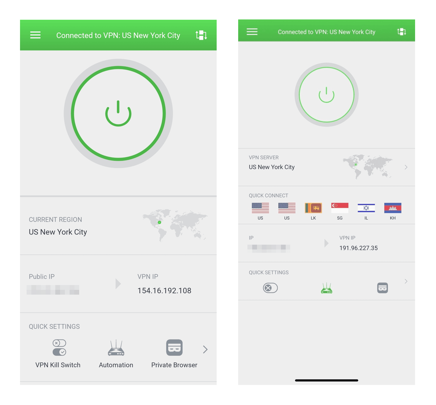 PIA's Android and iOS apps