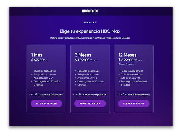 HBO Max Argentina Pricing