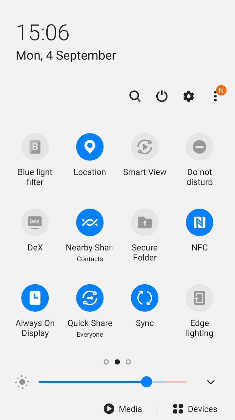 Android Quick Panel