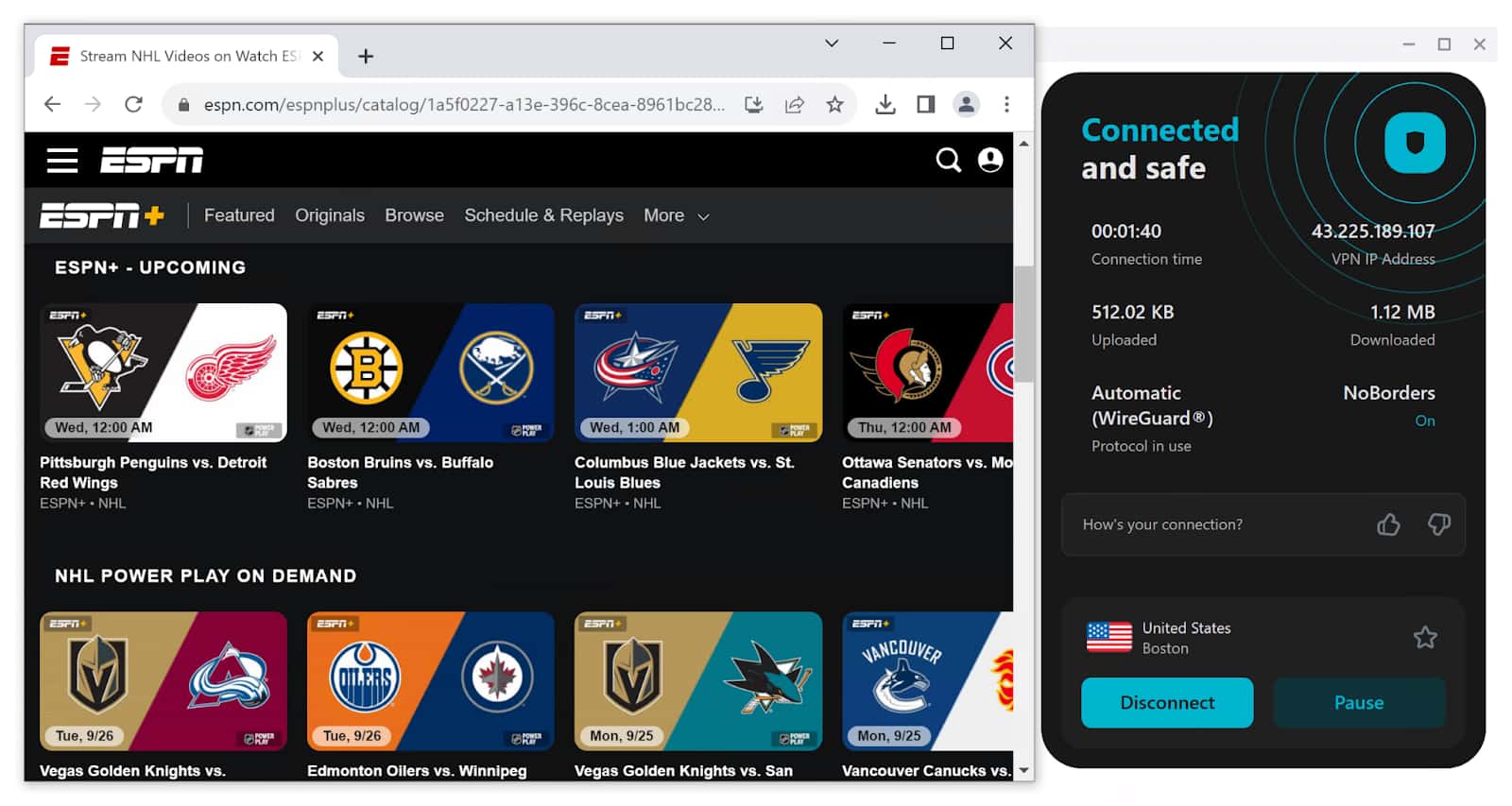 How to Watch All Blackout NHL Games on ESPN+ with a VPN