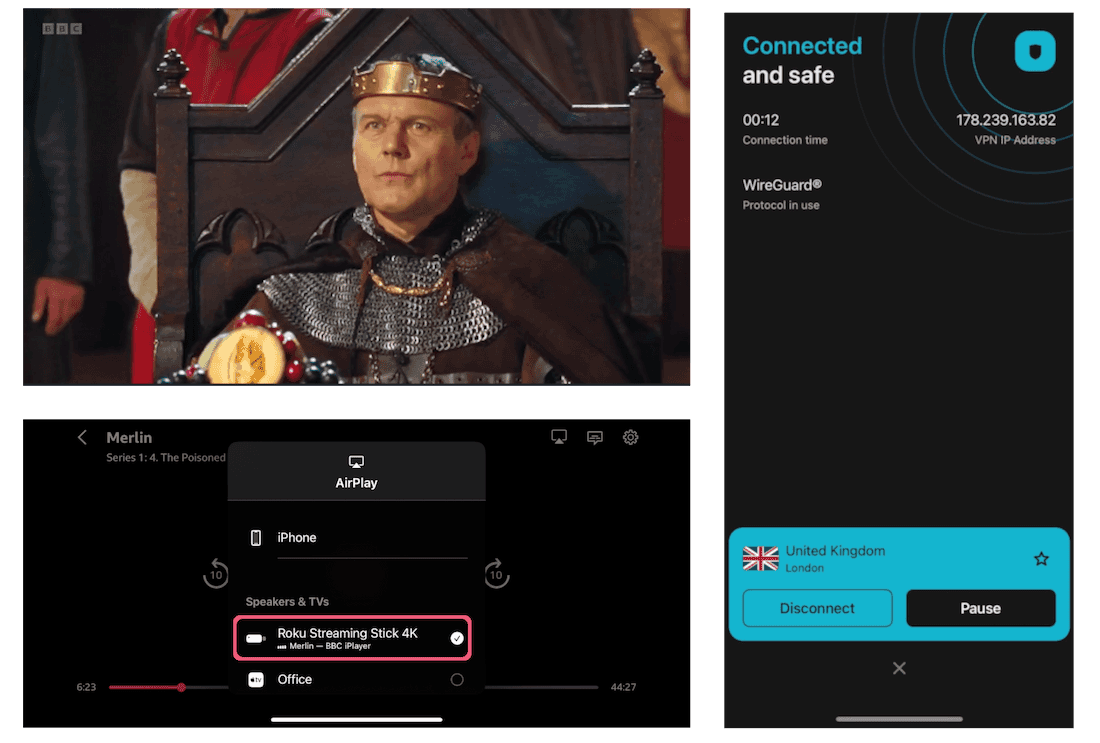 Unblocking BBC iPlayer on Roku with Surfshark