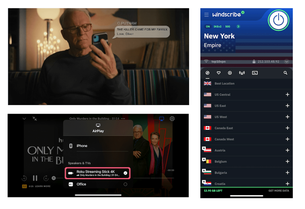Unblocking Hulu on Roku with Windscribe