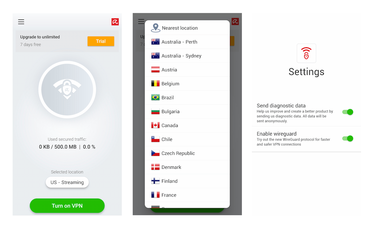 Avira Phantom VPN Android App