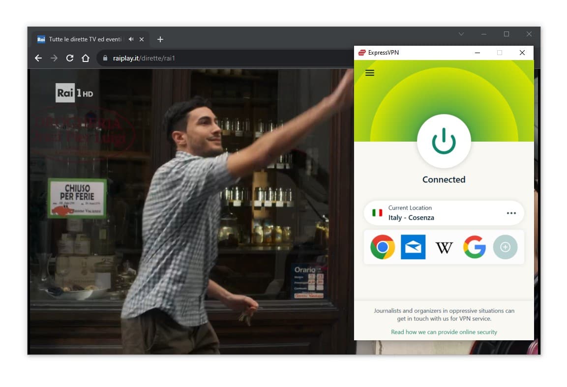 ExpressVPN sblocca RaiPlay
