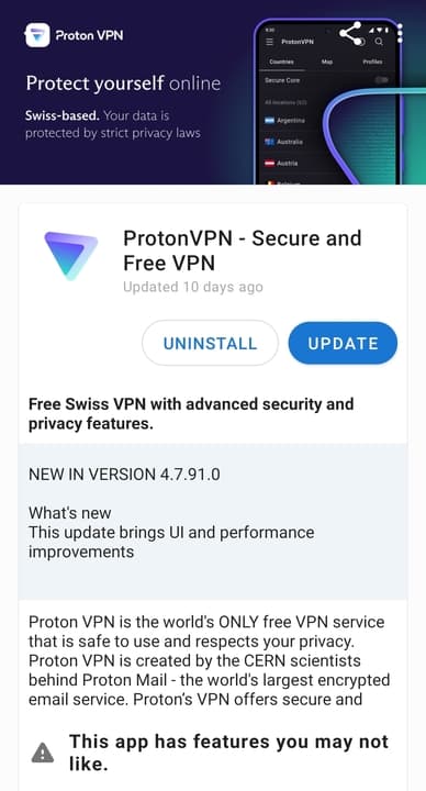 Sideloading ProtonVPN on Android