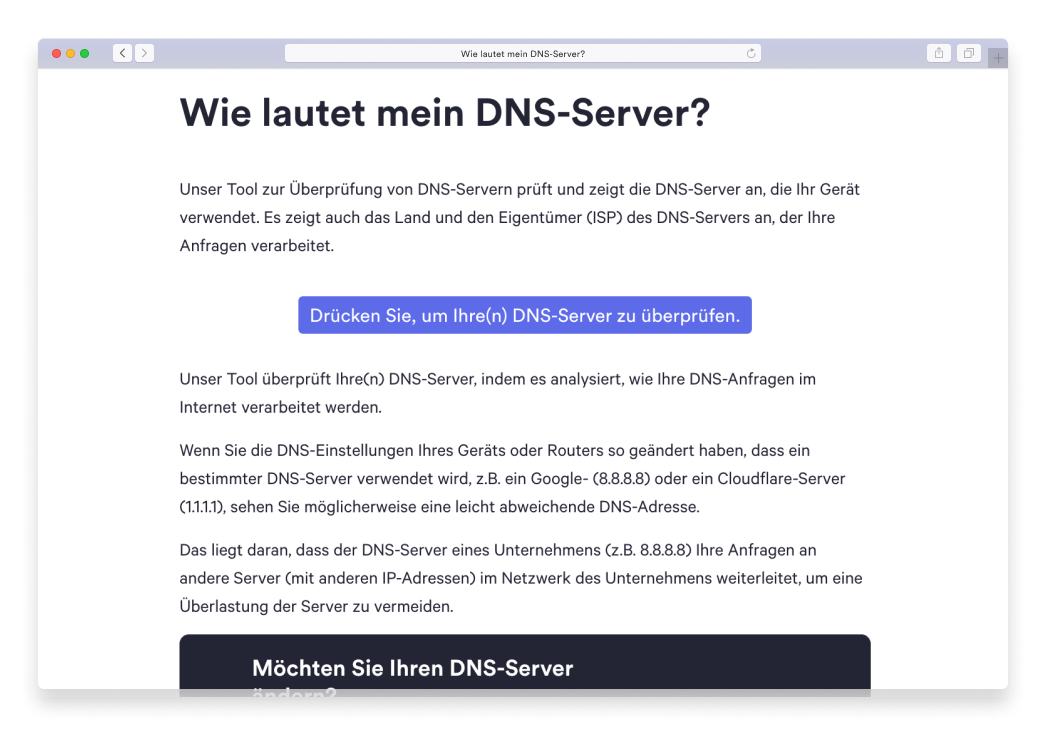 Was ist mein DNS-Server?