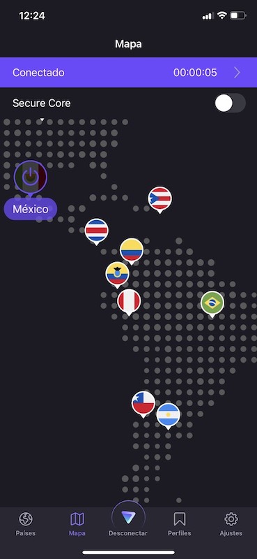 Servidores de ProtonVPN en Latino América