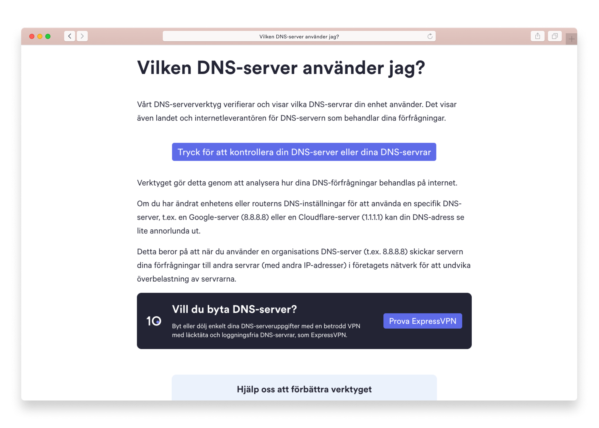 Vilken DNS-server använder jag?