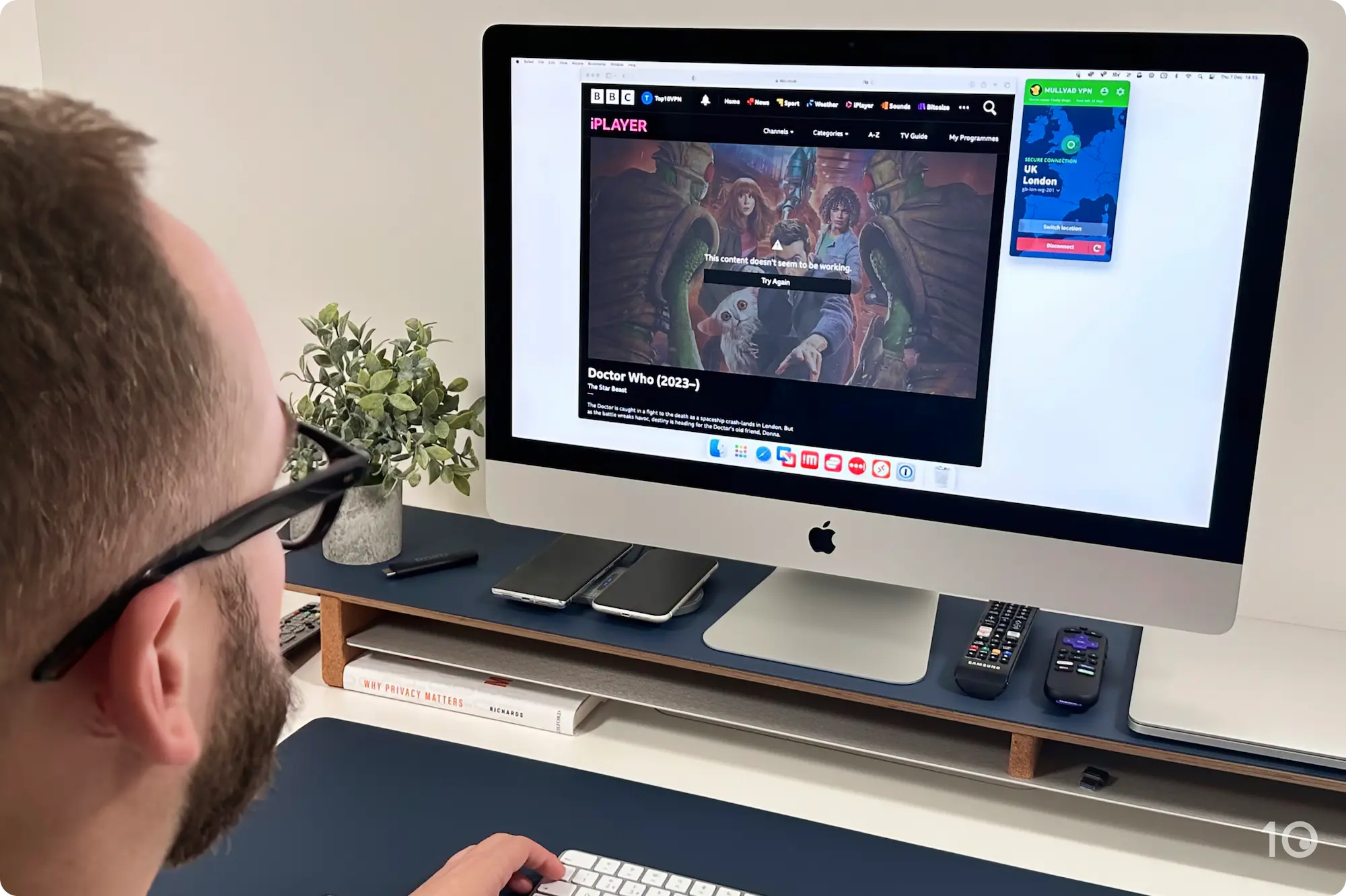 Mullvad with BBC iPlayer on macOS