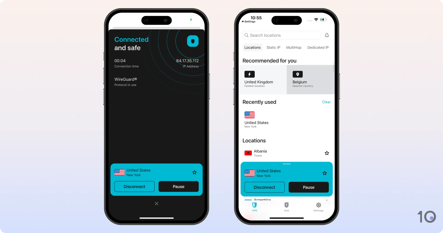 Aplikasi VPN Surfshark VPN untuk iOS