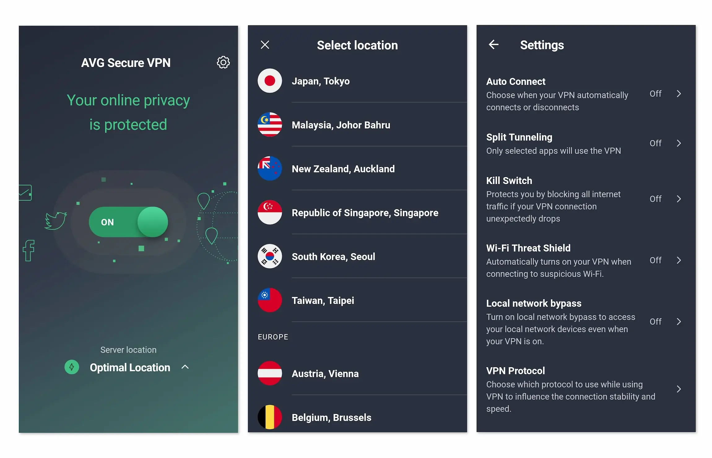 AVG Secure VPN Android App
