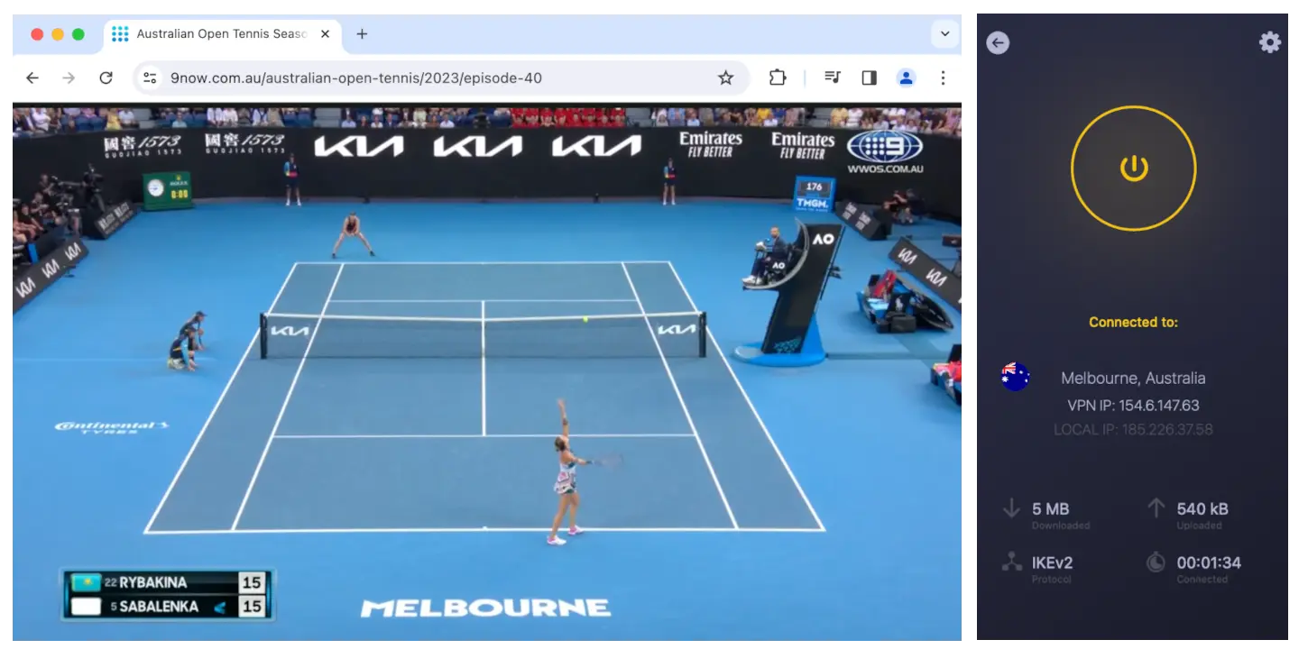 Tenis aberto da sales australia ao vivo