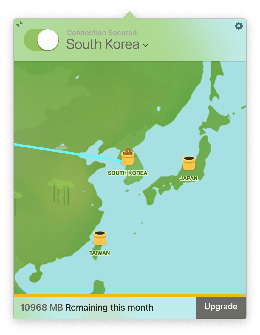 TunnelBear Free South Korea Server