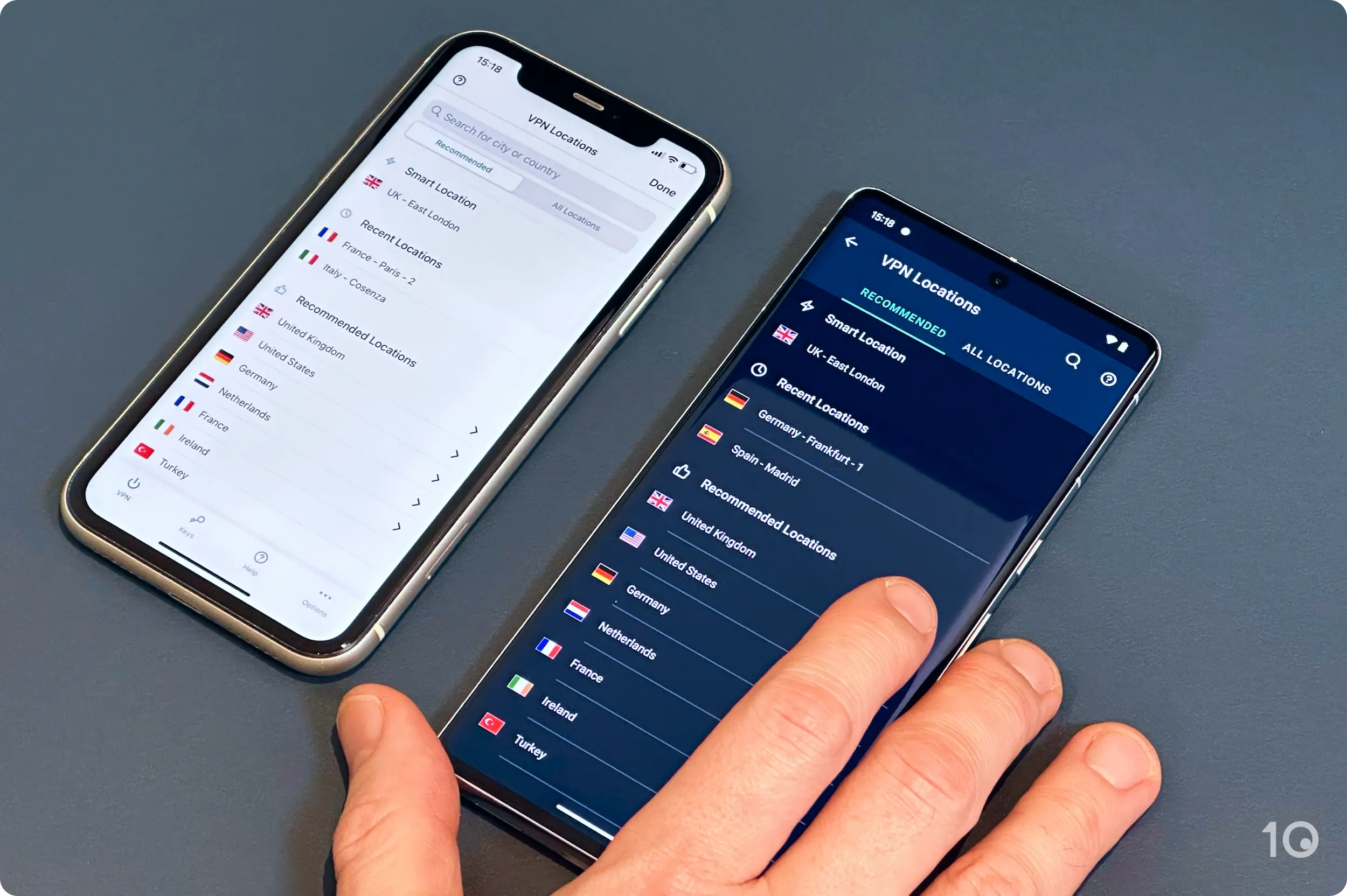 ExpressVPN serverlijst op iOS & Android