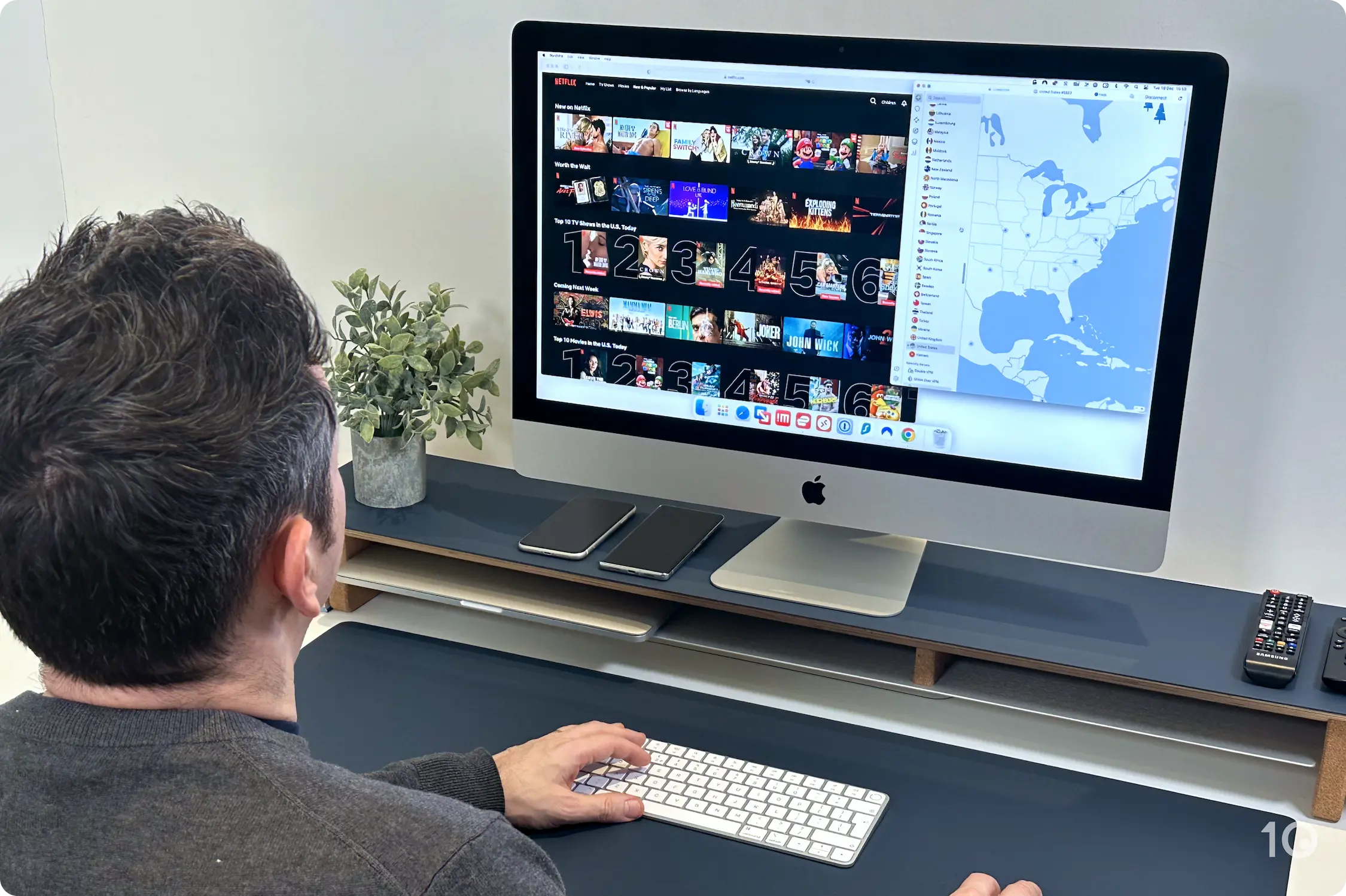 Testare NordVPN con Netflix USA su macOS