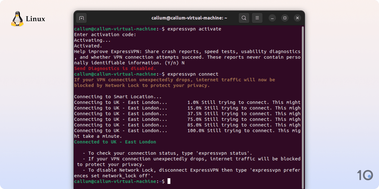 ExpressVPN op Linux