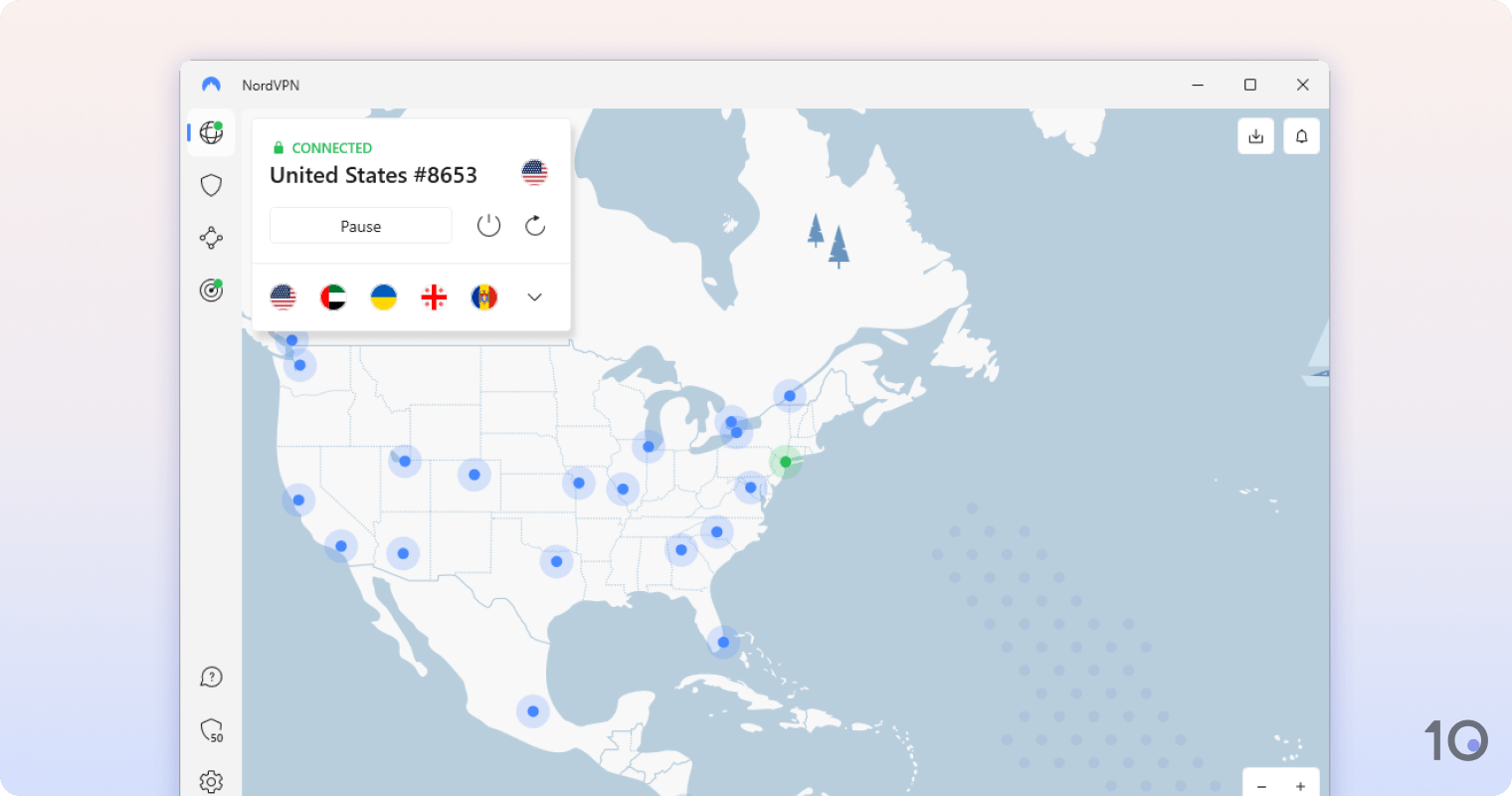 Aplikasi NordVPN untuk Windows