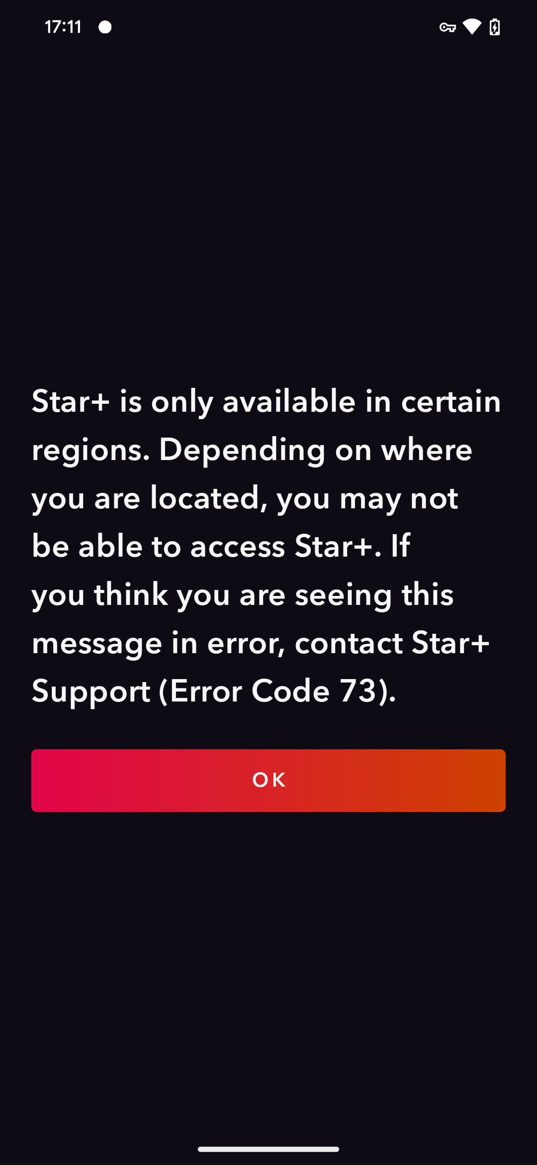 Código de error de Star Plus 