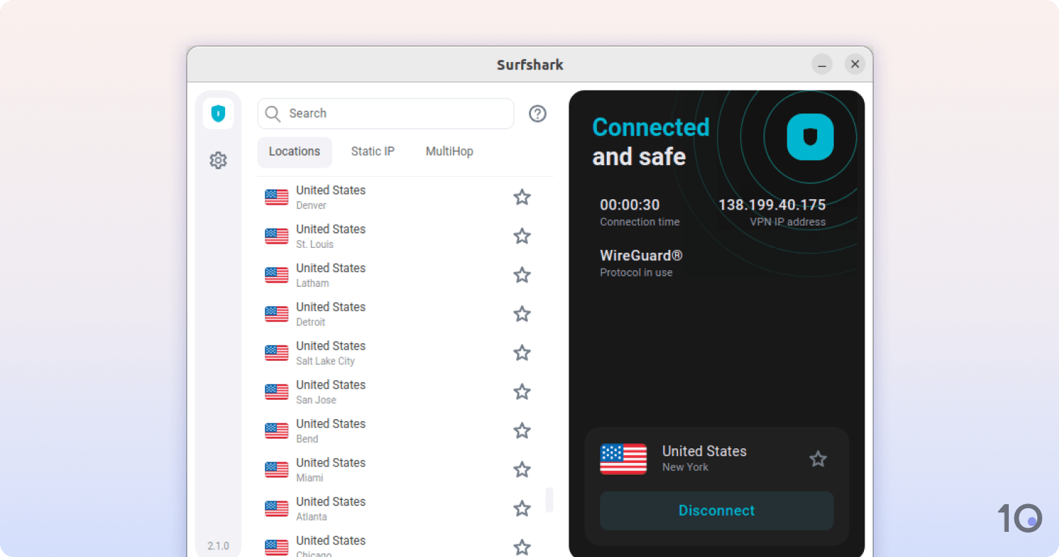 Surfshark VPN on Linux