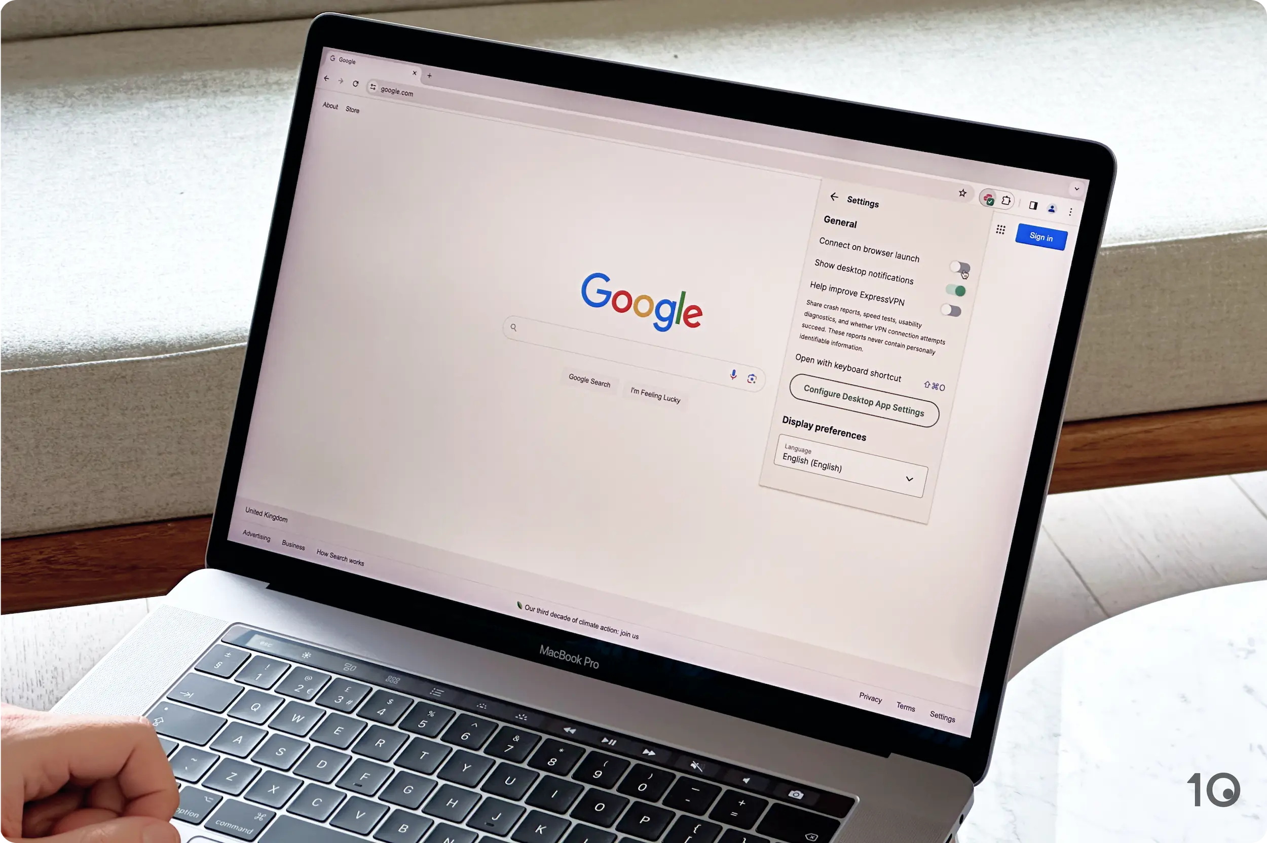 Pengaturan Ekstensi Browser Chrome ExpressVPN di macOS