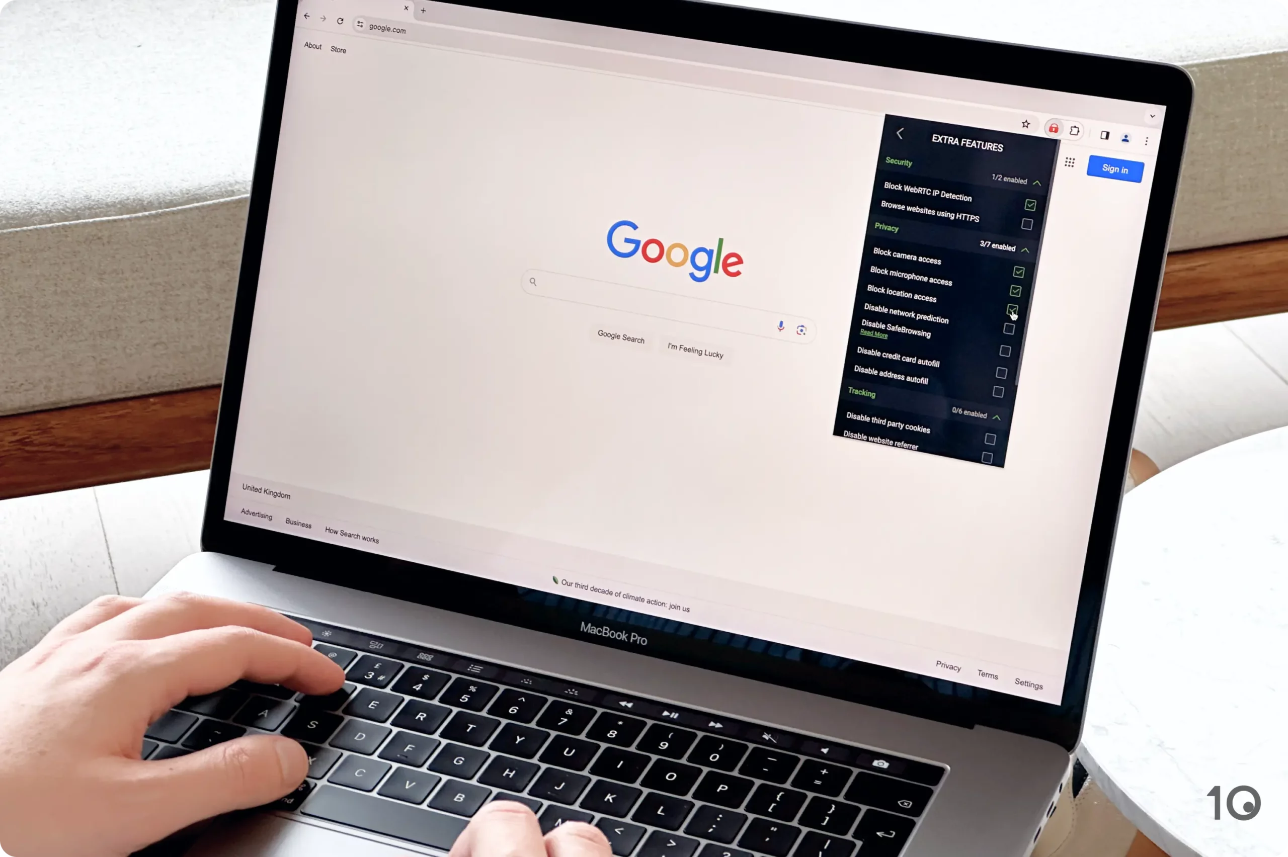 Pengaturan Ekstensi Chrome PIA di macOS