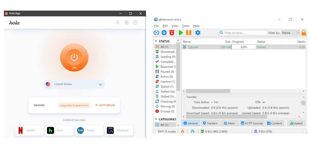 Hola VPN mit qBittorrent testen