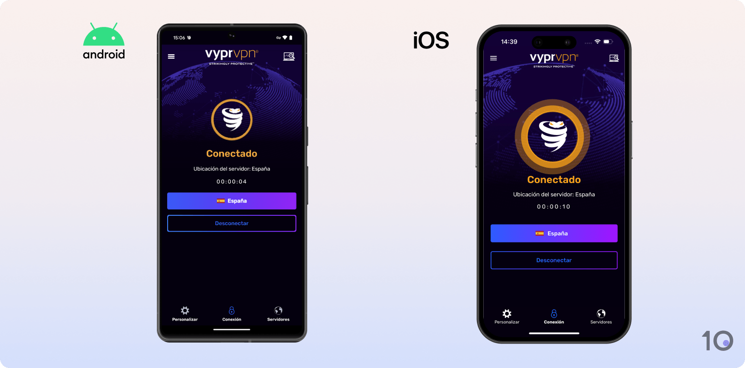 Aplicaciones de VyprVPN para Android y iOS
