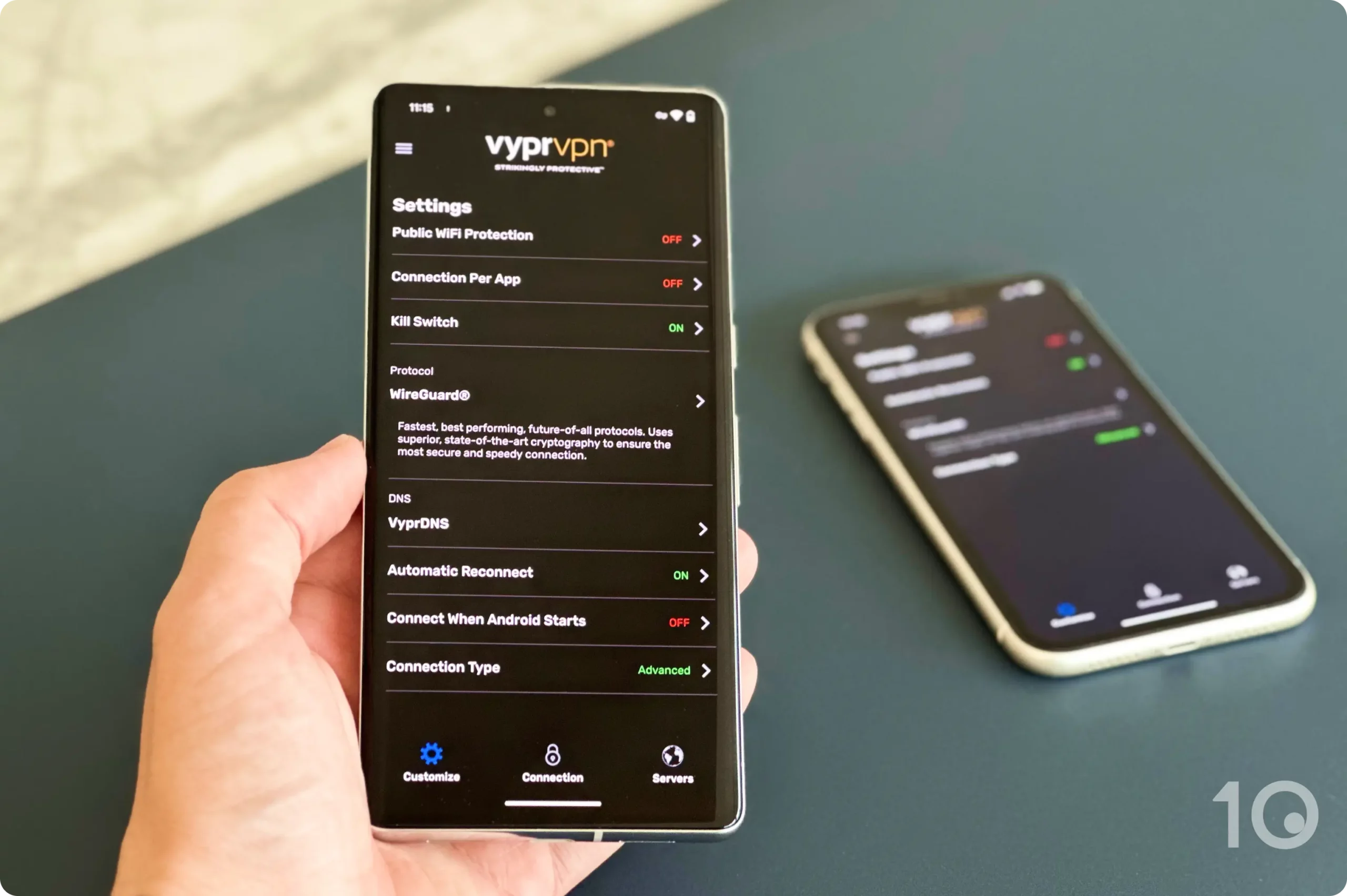 VyprVPN Sicherheitseinstellungen auf Android