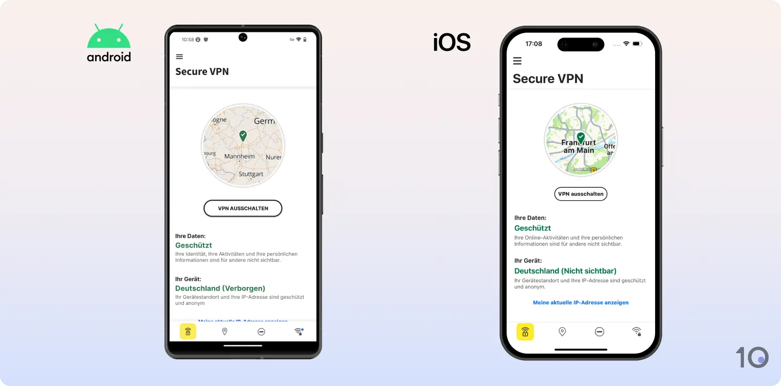 Die Norton Secure VPN-Apps für Android und iOS