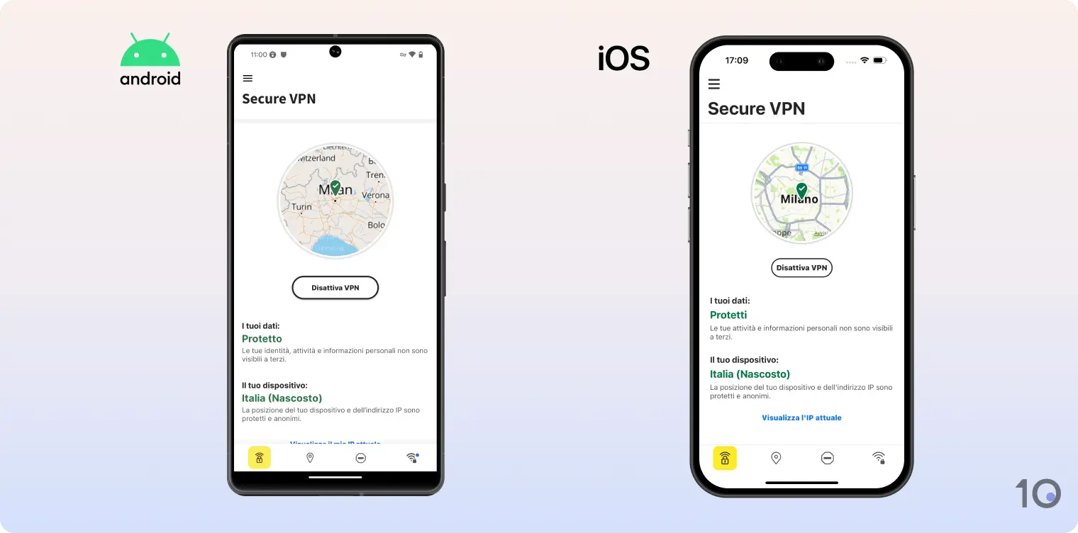 Le app Norton Secure VPN per Android e iOS