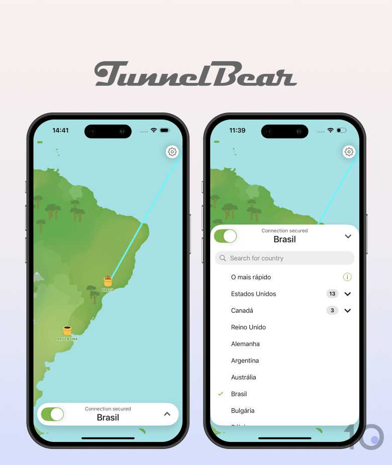 Aplicação TunnelBear